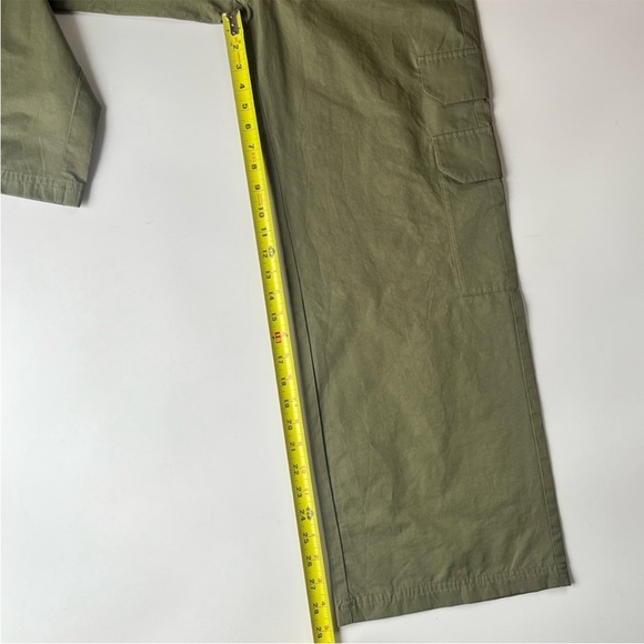 Abercrombie & Fitch x Jen Reed Wide Leg Cargo Pants Sage XS NWT - Picture 10 of 15